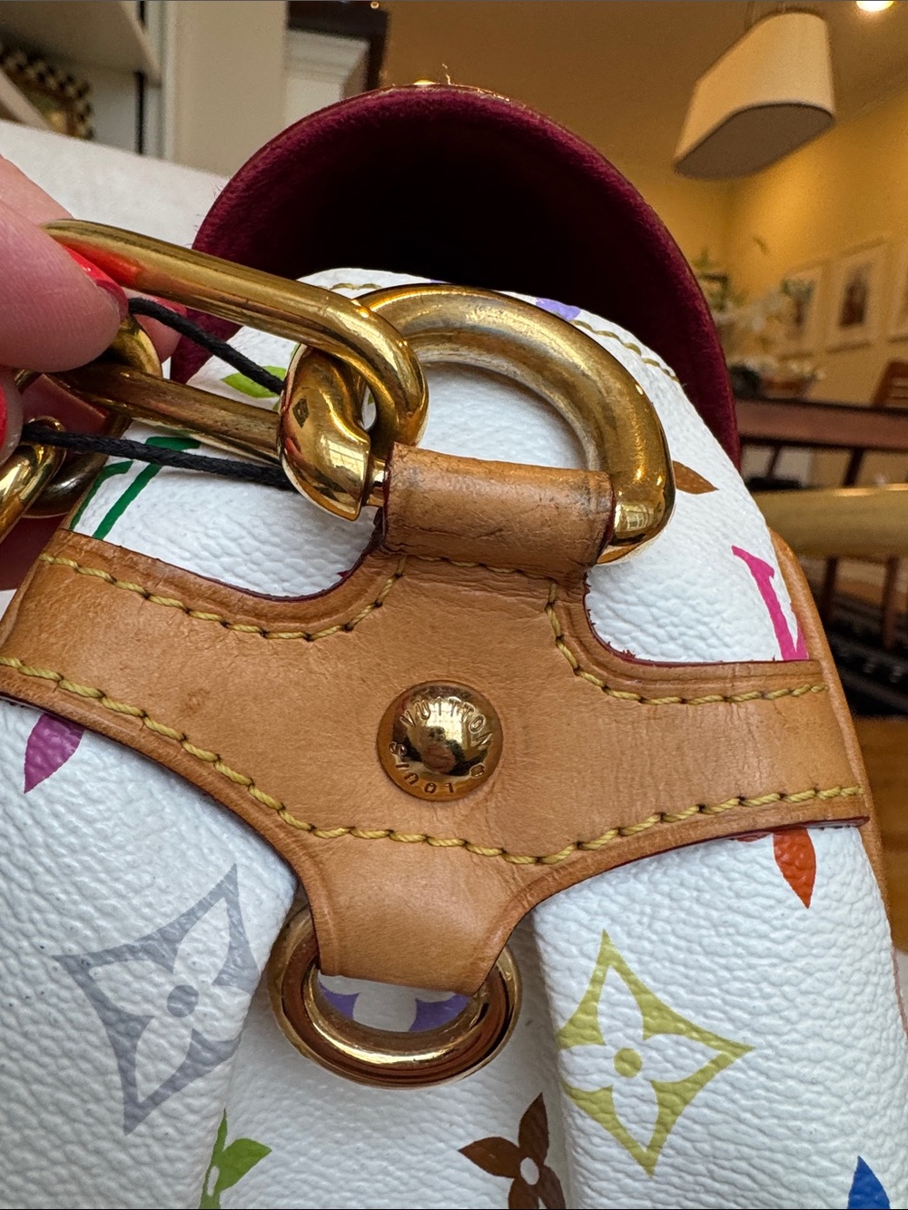 Louis Vuitton Monogram Murakami Multicolor Beverly MM White Authentic *rare* - Picture 10 of 17